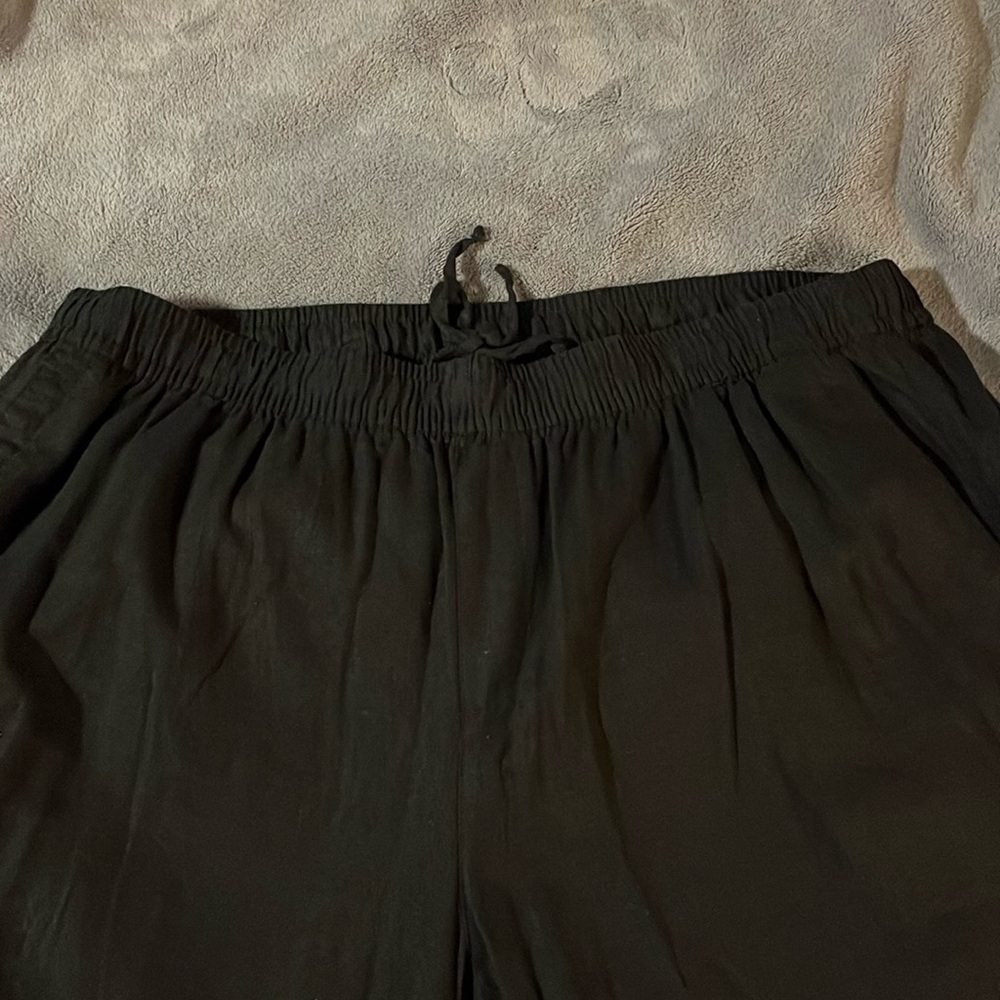 Old Navy, wide leg, black linen pant. 2X